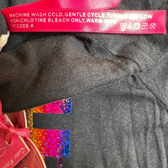 Cutie Patootie Rainbow Holographic Love Tee - Picture 10 of 11